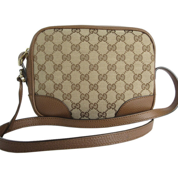 GUCCI Brown Leather Shoulder Bag - Picture 1 of 5